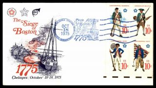 Mayfairstamps Us Fdc 1975 The Siege Of Boston 1775 Massachusetts First Day Cover