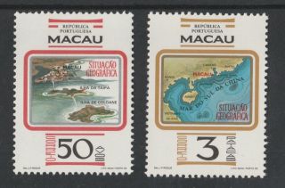 China Macao Macau 1982 Maps Sc 467/468 Mnh