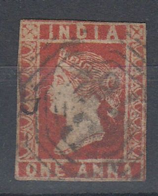 India 1855 Qv 1a Red Die Iii (id:811/d58325)