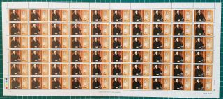 Rhodesia 1969 - 71 " Famous Rhodesians " - Complete Sheets - Mnh
