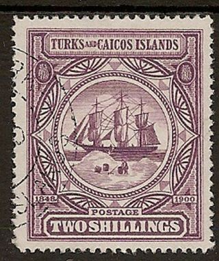 Turks & Caicos 1900 2/ - Badge Sg108