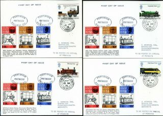1975 Railway Phq Card Set 4 Festiniog Railway Issue (o053)