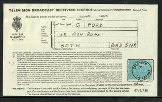 Television Licence Specimen/counter Training Office