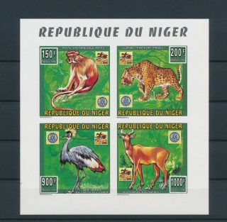 Lk58673 Niger 1996 Animals Fauna Flora Wildlife Imperf Sheet Mnh