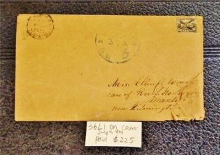 Nystamps Us Stamp 36l1 On Cover July 4,  1849 Paid: $225