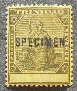 Trinidad 1904 Regular Issue,  1 Sh,  Specimen,  Mh