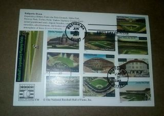 S17 2001 Baseball Stadiums Stamps Full Set Maximum Card