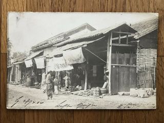 China Old Postcard Street Scene Market To Germany 1904