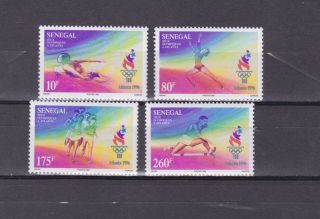 Senegal 1996 Olympics Atlanta,  Set Mnh Sc 1214/7 L1448