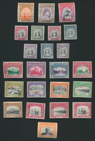 Bahalwalpur Stamps 1947 - 1948 Pakistan,  Early Issues Inc Officials,  Mog H/lh Vf