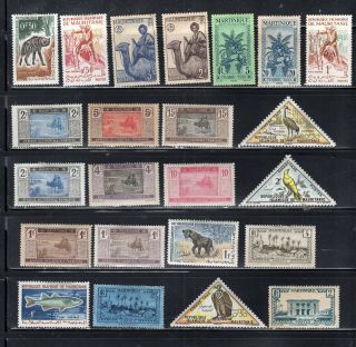 Mauritanie Mauritania Stamps Hinged Lot 53012