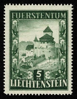 Liechtenstein Stamp Scott 264 5fr Vaduz Castle Nh Og Never Hinged $140