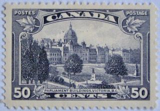 Canada 226: Fine Mh 50 - Cent Victoria Parliament Bldgs.  From Kgv Pictorial Issue