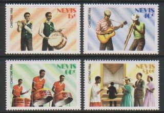 Nevis - 1984,  Christmas,  Local Music Set - Mnh - Sg 227/30