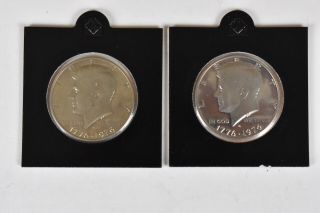 1776 - 1976 S Proof Kennedy Half Dollar (2 - Coins)