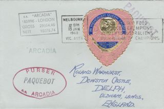 Tonga 4469 - In Melbourne,  Victoria 1968 Paquebot Cover To Uk