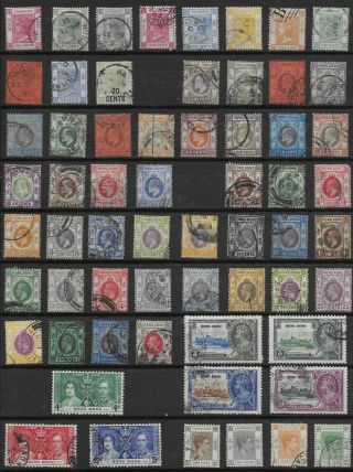 3912: Hong Kong; Selection Of 114 Stamps.  Victoria - Elizabeth.  1882 - 1954