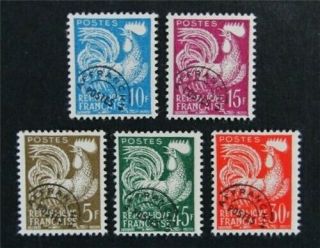 Nystamps France Stamp 840 - 844 Og H $40