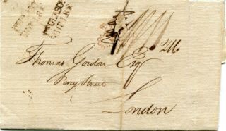 1794 - Great Britain - E.  L.  Grenada To London With " Pt Glasgow/ship Lre "