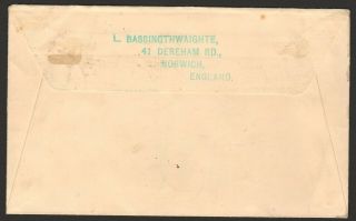 SOUTH WEST AFRICA 1932 AIR MAIL COVER - 1st FLIGHT - WINDHOEK TO ENGLAND 2