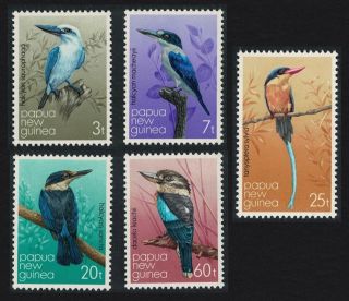 Papua Ng Kingfisher Birds 5v Mnh Sg 401 - 405