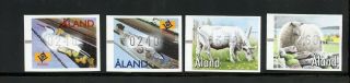 Aland Mnh Atm Framas Figureheads Animals 4 Stamps Al154