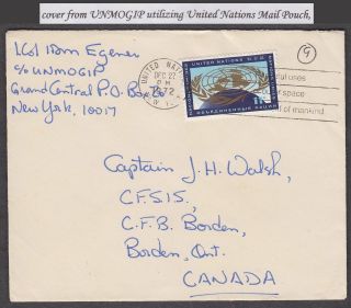 United Nations 1972 Cover From Unmogip To Canada - N41836
