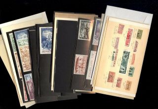 France & Colonies,  Assortment Of Old Stamps Cards,  Glassines
