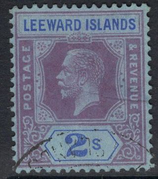 Leeward Islands Sg74 1922 2/ - Purple & Blue/blue Fine