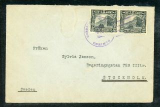 Nicaragua Postal History Lot 110 1926 10c Rate Europe Corinto - Stockholm $$$