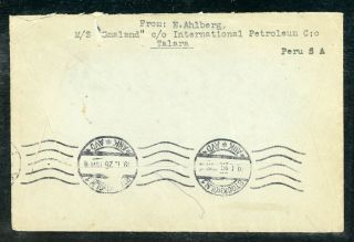 Nicaragua Postal History Lot 110 1926 10c Rate Europe CORINTO - STOCKHOLM $$$ 2