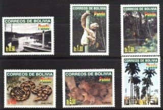 Bolivia 1998 Pando Region,  Fauna,  Flora,  Yv 990 - 5 Mi 1378 - 83 Mnh