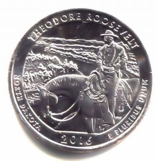 Bu 2016 P Roosevelt National Park North Dakota Us Quarter Coin Philadelphia