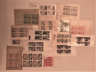 U.  S.  Stamps,  Air Mail 15 Plates,  1 Single,  All Never Hinged