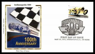 Mayfairstamps Us Fdc 2011 Indianapolis 500 Colorano Silk First Day Cover Wwb2646