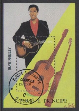 St Thomas & Prince Islands - 1996,  Elvis Presley Sheet - Cto