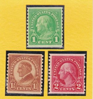 Us Stamp Sc 597 - 99 1 - 2c 1923 Nh.  Cv$5.  00 394