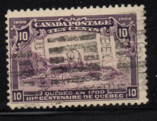 Canada Sc 101 1908 10c View Of Quebec Stamp