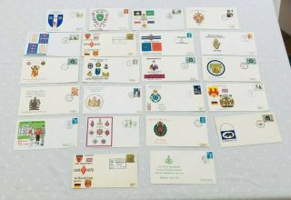 Job Lot X 22 Vintage First Day Covers Military Regiments 1976 - 1988 Vgc St106