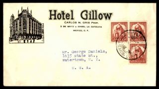 Mexico Hotel Gillow 1940s Ad To Watertown York Usa