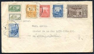 Colombia To Argentina Air Mail Cover 1948,