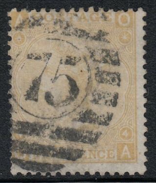 Gb Qv Stamp,  Sg 110,  9d Straw,  Plate 4,  1867,  Good,  Cat Value £325