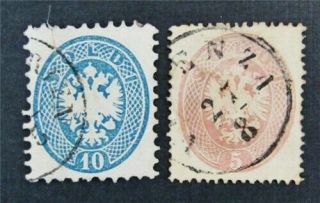 Nystamps Austrian Offices Abroad Lombardy Venetia Stamp 17.  23 $60