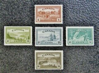 Nystamps Canada Stamp 268 - 272 Og Nh $37