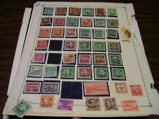 Drbobstamps China H Large Messy (mixed) Stamp Lot On Variety Of Pages