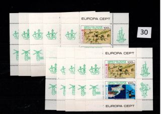 / 10x Turkish Cyprus - Mnh - Europa Cept 1983 - Maps - Space -