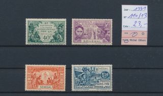 Lk80666 France Senegal 1931 Colonial Expo Fine Lot Mh Cv 23 Eur