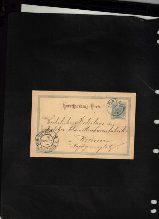 Austria 1904 Post Card Sent From Zoptau To Brno (brunn)