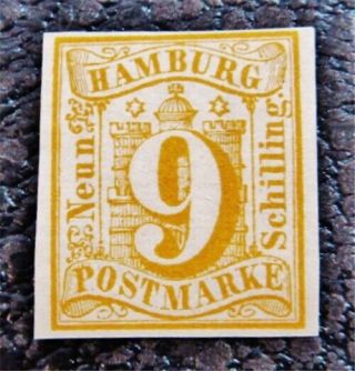 Nystamps German States Hamburg Stamp 7 Og $200