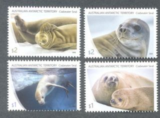 Australian Antarctic Territory Crabeater Seal Mnh Set 2018 - Seals